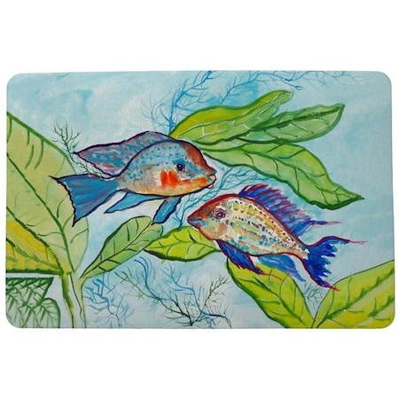 Betsy Drake Betsy Drake DM642 Pair of Fish Door Mat - 18 x 26 in. DM642